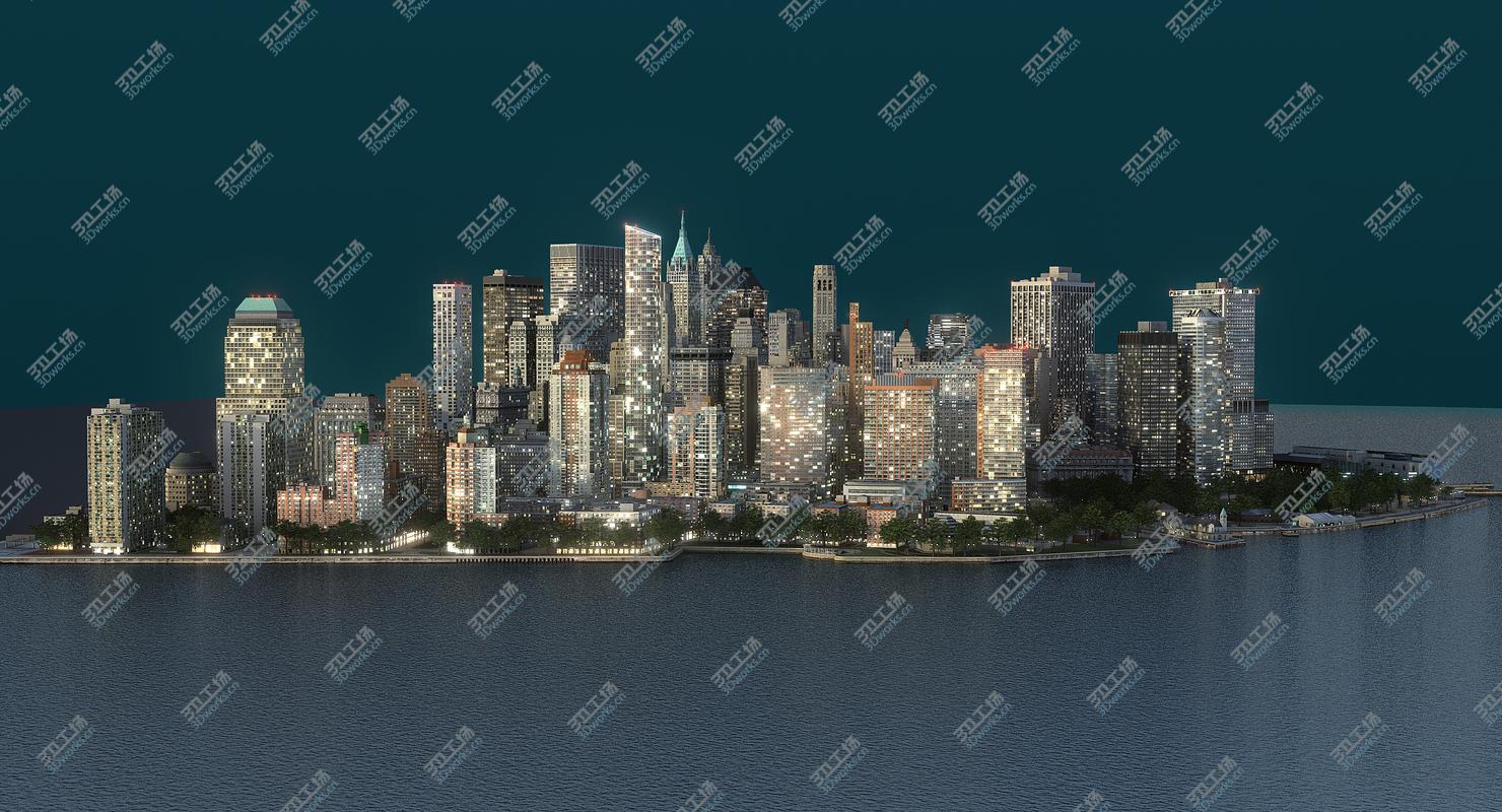 images/goods_img/20210113/3D Manhattan Lower Tip Night Low Poly model/4.jpg